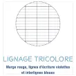 Cahier spirale 160p KOVERBOOK A4+ 22,9x29,7cm SEYES perfo 4 trous