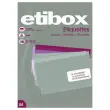 100 Planche d'&eacute;tiquettes ETIBOX coins droits 210x297mm 100 &eacute;tiq/bo&icirc;t 