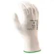12 paires de gants polyester - blanc - Taille 6 - RG 