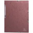 Chemises élastiques 3 rabats Skandi - vieux rose - EXACOMPTA