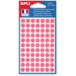 Pastilles gommettes de signalisation rondes - &Oslash; 8 mm - rouge - APLI 
