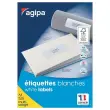 100 Planches d'&eacute;tiquettes A4 multi-usages 210x99mm soit 300 &eacute;tiq blanches 
