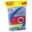 6 lavettes multiusages microfibres 