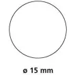 Pastilles gommettes de signalisation rondes - Ø15 mm - Coloris assortis - APLI