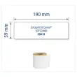 Rouleau de 110 &eacute;tiquettes blanches 190x59 mm pour DYMO LW450 