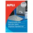 20 Planches d'étiquettes polyester laser/cop 210x297mm 20 étiq AG.