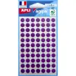 Pastilles gommettes de signalisation rondes - &Oslash; 8 mm - rouge - APLI 