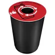 couvercle de tri selectif rouge
