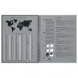 Cahier spirale Notebook A4+, 160p, 5x5, Oxford international Noir