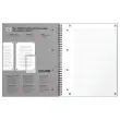 Cahier spirale Notebook A4+, 160p, 5x5, Oxford international Noir