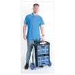 Chariot pliant double plateaux