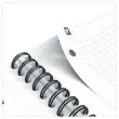 Cahier spirale Notebook A4+, 160p, 5x5, Oxford international Pétrole