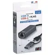 Adaptateur USB vers RJ45 &ndash; 1 GBPS &ndash; Gris &ndash; T&rsquo;nB 