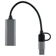 Adaptateur USB vers RJ45 &ndash; 1 GBPS &ndash; Gris &ndash; T&rsquo;nB 