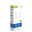 Câble de charge USB-C en plastique recyclé 1,2 m - Blanc