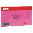 Bloc notes adhésives 125 x 75 mm rose fluo