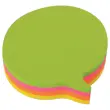 Bloc 200 notes adh&eacute;sives 70 x 70 mm "bulle" 4 couleurs assorties fluo 