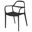 2 chaises NOVA intérieures/extérieures noires