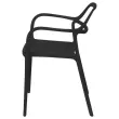 2 chaises NOVA intérieures/extérieures noires