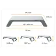 Support moniteur HANA LT - Blanc