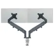 Bras double pour écrans - Faible encombrement - Gris foncé - Leitz