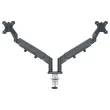 Bras double pour écrans - Faible encombrement - Gris foncé - Leitz