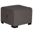 Pouf 1 place Hizia gris monté