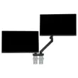 Bras porte-&eacute;cran double BE Flexible Dual - Noir 