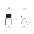 Chaise Iso plastique – Noir