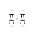Tabouret haut tissu vert 