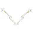 Bras porte-&eacute;crans double BE Flexible Dual blanc - Bakker 
