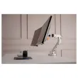 Bras porte-&eacute;crans double BE Flexible Dual blanc - Bakker 