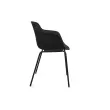 Fauteuil Weekly metal noir
