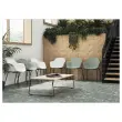 Fauteuil Weekly metal blanc 