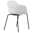 Fauteuil WEEKLY m&eacute;tal blanc mont&eacute; 