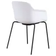 Fauteuil WEEKLY m&eacute;tal blanc mont&eacute; 