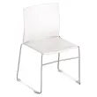Chaise Point blanc chrome