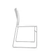 Chaise Point blanc chrome