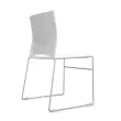 Chaise Point blanc chrome