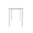 Table haute rectangulaire 180 x 80 Acacia /Blanc