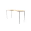 Table haute rectangulaire 180 x 80 Acacia /Blanc