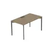 Bureau Bastia L 140 cheine veine / anthracite 