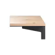 Bureau Bastia L 140 cheine veine / anthracite 