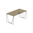 Bureau Beaunes L 160cm chene veine /  noir 