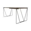 Bureau Beaunes L 160cm chene veine /  noir 