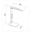 Lampe de bureau Led Foley blanc 