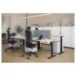 Bureau Eco electrique acacia/noir monte 120x 60 cm