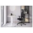 Bureau Eco electrique acacia/noir monte 120x 60 cm