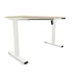 Bureau Eco electrique acacia/blanc  mont&eacute; 120x 60 cm 