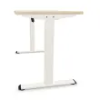 Bureau Eco electrique acacia/blanc  mont&eacute; 120x 60 cm 